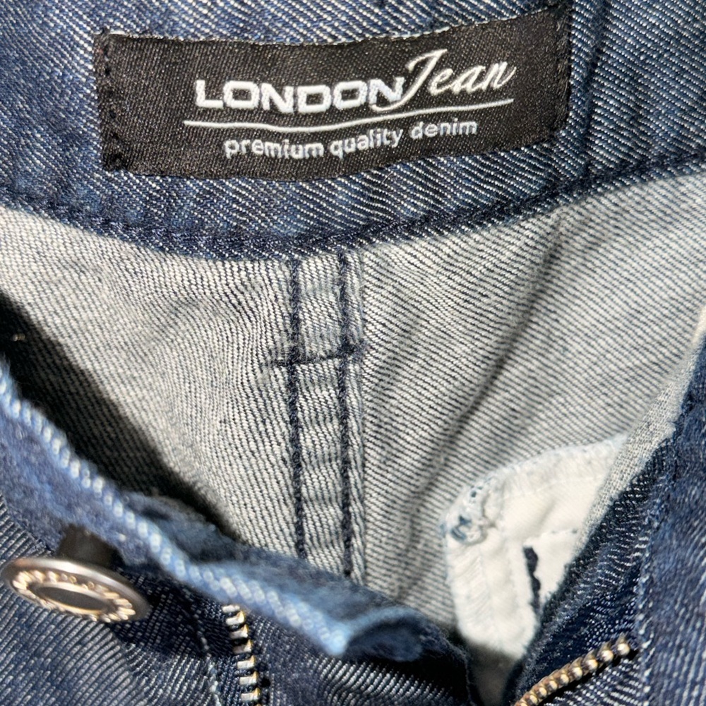 LONDONJEAN Dark Blue Jean Shorts - Picture 3 of 6